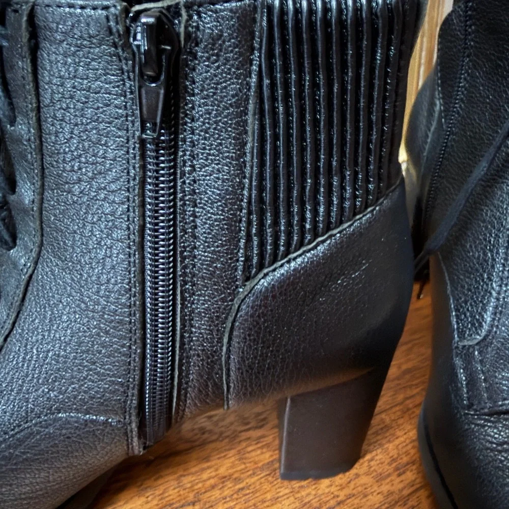 Corso Como Black Lace-Up Ankle Boots - Picture 7 of 15